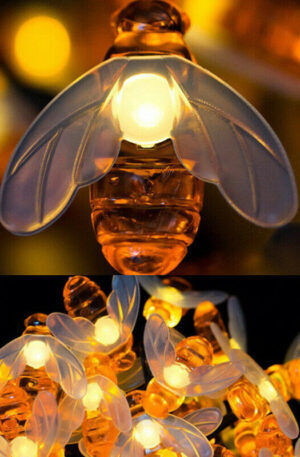 Napelemes 20 Ledes Méhecske fényfüzér